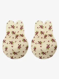 Linge de Mariée Cache-tétons pour femmes Soutien-Gorge Invisible relevables imprimé léopard Réutilisables Adhésif