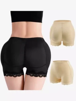 Linge de Mariée Coussinets de hanches et de fesses ceinture amincissante pour femme gaine ventre plat respirante avec design ajouré soutien post-partum et sport