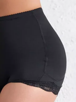 Linge de Mariée Coussinets de hanches et de fesses ceinture amincissante pour femme gaine ventre plat respirante avec design ajouré soutien post-partum et sport