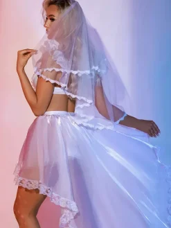 Linge de Mariée Lingerie de mariée costumes sexy pour femmes ensemble de lingerie pour jeux de rôle de mariage