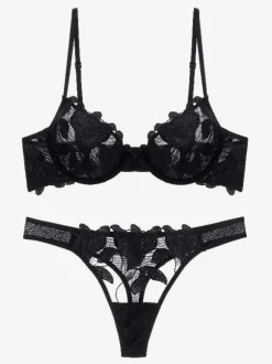 Linge de Mariée Lingerie De Mariée Ensemble Soutien-gorge Culotte En Dentelle Sous-vêtements Femme