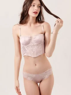 Linge de Mariée Lingerie Ensembles De Sous-vêtements De Mariée Soutien-gorge 2 Pièces Pour Femmes