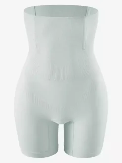 Linge de Mariée Short gainant taille haute post-partum grande taille effet ventre plat et fessier ceinture amincissante jambes carrées