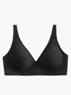 Linge de Mariée Soutien-gorge sans couture effet minimisant sous-vêtements amincissants décolleté en V profond soutien de compression sans fil soutien fin doux confortable abricot clair lingerie en po