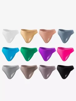Linge de Mariée String taille basse en coton pour femmes grandes tailles confortable et respirant dos nageur idéal pour le sport et le quotidien couleur chair. Culotte lingerie.