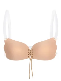 Linge de Mariée Vente chaude Lingerie Femmes Soutien-Gorge Nude Cordon Sans Bretelles Sous-Vêtements Pasties
