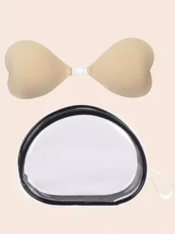 Linge de Mariée Cache-tétons réutilisables pour femmes avec sac de voyage lingerie