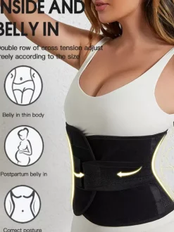 Linge de Mariée Ceinture amincissante unisexe pour le fitness et la course à pied avec soutien lombaire et ceinture de maintien pour la taille. Idéale pour le sport et la course à pied.