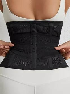Linge de Mariée Ceinture amincissante unisexe pour le fitness et la course à pied avec soutien lombaire et ceinture de maintien pour la taille. Idéale pour le sport et la course à pied.