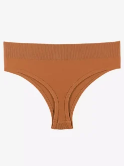 Linge de Mariée Culotte string Pure-Aestic pour femme sans coutures invisible taille mi-haute grande taille dos en T