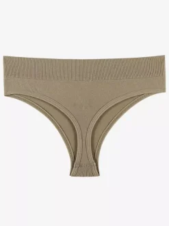 Linge de Mariée Culotte string Pure-Aestic pour femme sans coutures invisible taille mi-haute grande taille dos en T