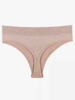 Linge de Mariée Culotte string Pure-Aestic pour femme sans coutures invisible taille mi-haute grande taille dos en T