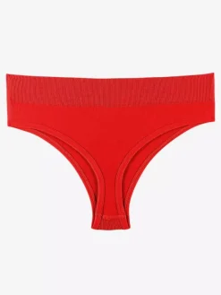 Linge de Mariée Culotte string Pure-Aestic pour femme sans coutures invisible taille mi-haute grande taille dos en T