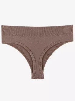 Linge de Mariée Culotte string Pure-Aestic pour femme sans coutures invisible taille mi-haute grande taille dos en T