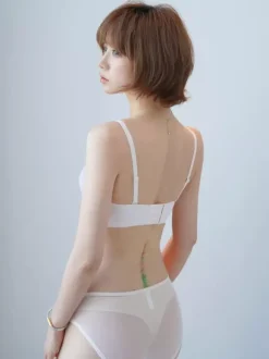 Linge de Mariée Lingerie Ensemble soutien-gorge et culotte en dentelle nude 2 pièces chic Femme