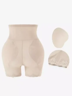 Linge de Mariée Lingerie gainante taille haute noire effet ventre plat.