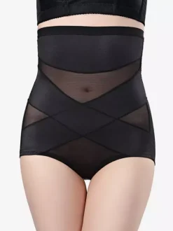 Linge de Mariée Lingerie sculptante culotte gainante taille haute post-partum effet ventre plat et fesses galbées gaine post-césarienne