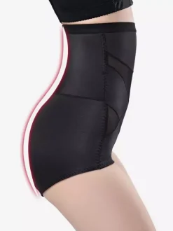 Linge de Mariée Lingerie sculptante culotte gainante taille haute post-partum effet ventre plat et fesses galbées gaine post-césarienne