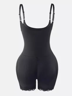 Linge de Mariée Lingerie sculptante couleur chair sans manches bretelles gaine intégrale grande taille contrôle du ventre soutien de la poitrine effet push-up ceinture amincissante