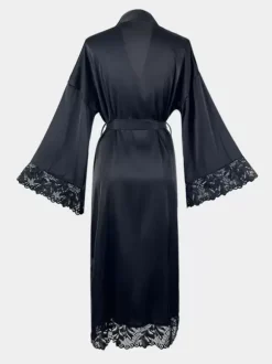 Linge de Mariée Peignoir en soie et dentelle lingerie surdimensionnée robe de nuit