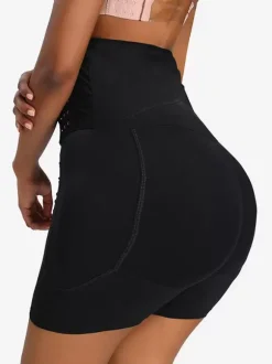 Linge de Mariée Shapewear grande taille Nude Bouton devant Rehausseur de fesses Taille haute Entraîneur Body Shaper