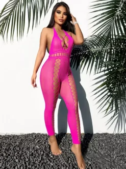 Lingerie collants bas résille collants noirs sexy en nylon découpé