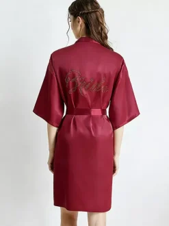 Lingerie de mariée pyjamas vêtements de nuit robes de chambre nuisettes blanches à lacets nuisettes
