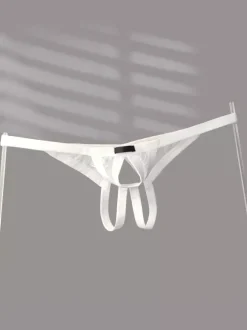 Lingerie pour homme Sous-vêtements sexy Culotte noire Slip triangle