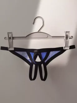 Lingerie pour homme Sous-vêtements sexy Culotte noire Slip triangle