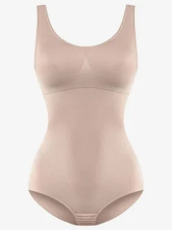 Lingerie Body Sculptant Rose Sans Manches Col U