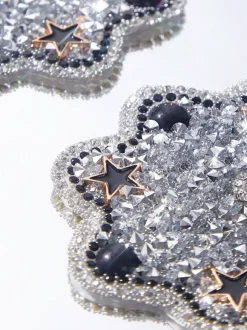Lingerie cache-tétons soutien-gorge argenté Nubra Star Crystal cache-tétons