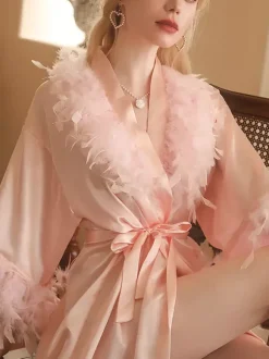 Lingerie de mariée pyjamas robes de chambre nuisettes blanches à lacets nuisettes d'intérieur