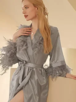 Lingerie de mariée pyjamas robes de chambre nuisettes blanches à lacets nuisettes d'intérieur