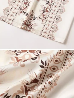Lingerie de mariée pyjamas robes de chambre nuisettes imprimées abricot à lacets nuisettes d'intérieur