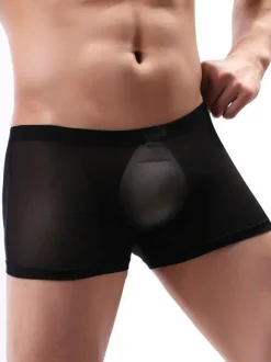 Lingerie Homme Sexy Culotte Boxer Tulle Hommes