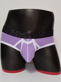 Lingerie sexy pour homme culotte slip string en coton bleu uni