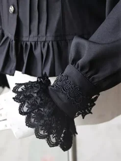 Lolita blanc Blouse série parfumé Infanta Chic en mousseline de soie chemise pour femmes