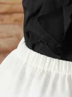 Lolita blanc dentelle Chic hiérarchisé jupon jupon Polyester Déguisements Halloween