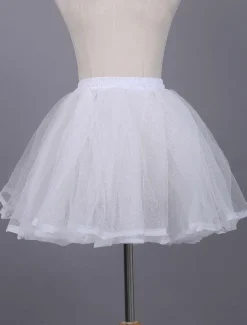 Lolita blanc dentelle jupon jupon Polyester Déguisements Halloween