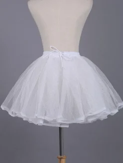 Lolita blanc dentelle jupon jupon Polyester Déguisements Halloween