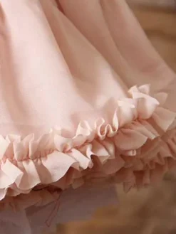Lolita rose dentelle hiérarchisé jupon jupon Polyester Déguisements Halloween