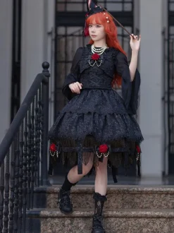 Lolita Specials Lolita Top Vest Costumes Athletic Lolita Floral