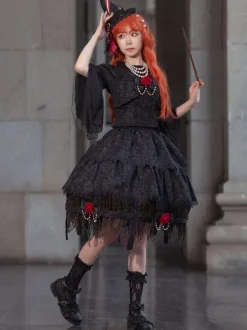 Lolita Specials Lolita Top Vest Costumes Athletic Lolita Floral