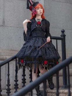 Lolita Specials Lolita Top Vest Costumes Athletic Lolita Floral