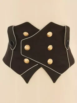Lolita Top Gilet Costumes Gothique Noir Sans Manches