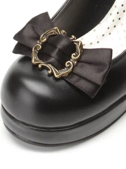Lolita Chaussures Douces Bordeaux Classique Lacet Chic Talon Haut