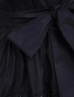 Lolita JSK Robe à Bretelle Noir Avec Noeud En Dentelle Déguisements