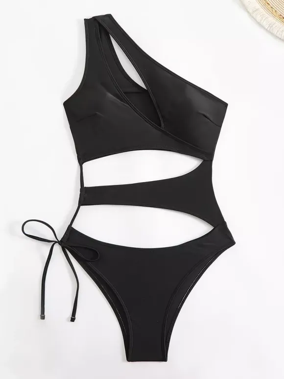 Maillot de bain une pièce monokini à découpe asymétrique pour l'été 2026
