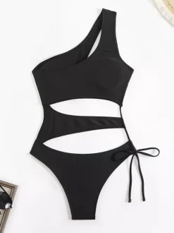 Maillot de bain une pièce monokini à découpe asymétrique pour l'été 2026