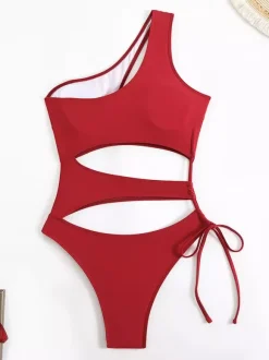 Maillot de bain une pièce monokini à découpe asymétrique pour l'été 2026